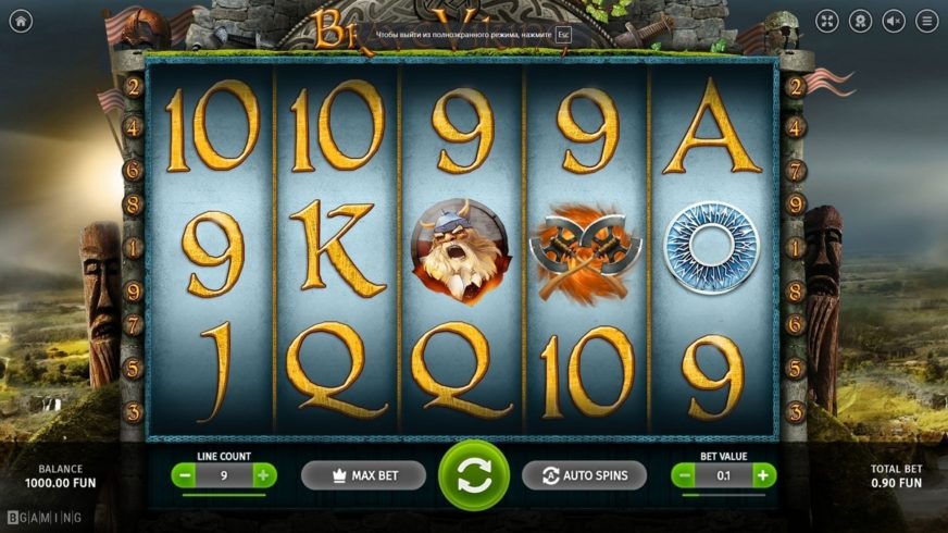 Brave Viking slot screen 1