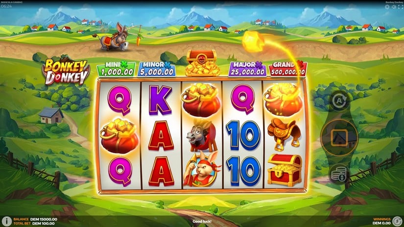 Bonkey Donkey slot screen 2