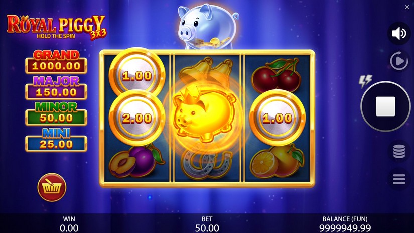 3×3 Royal Piggy: Hold The Spin slot screen 2