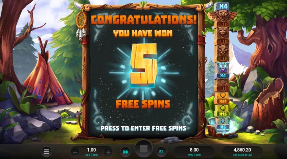 Totem Guardians DD bonus game