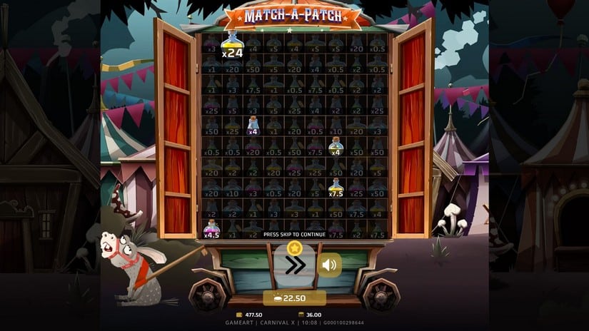 Carnival X slot screen 3