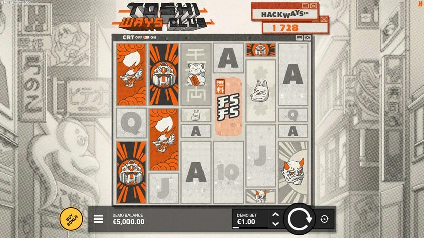 Toshi Ways Club slot screen 1