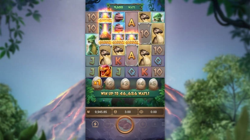 Jurassic Kingdom slot screen 4