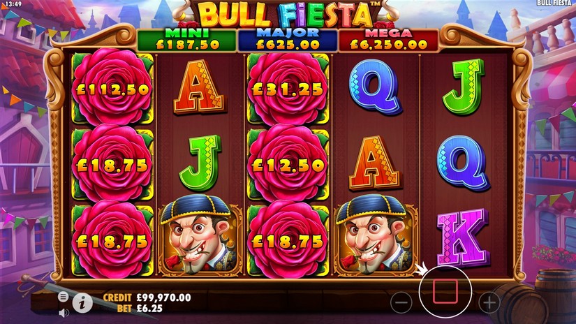 Bull Fiesta slot screen 3