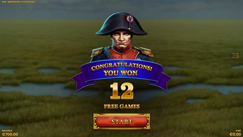Napoleon 2 FatStacks slot screen 3