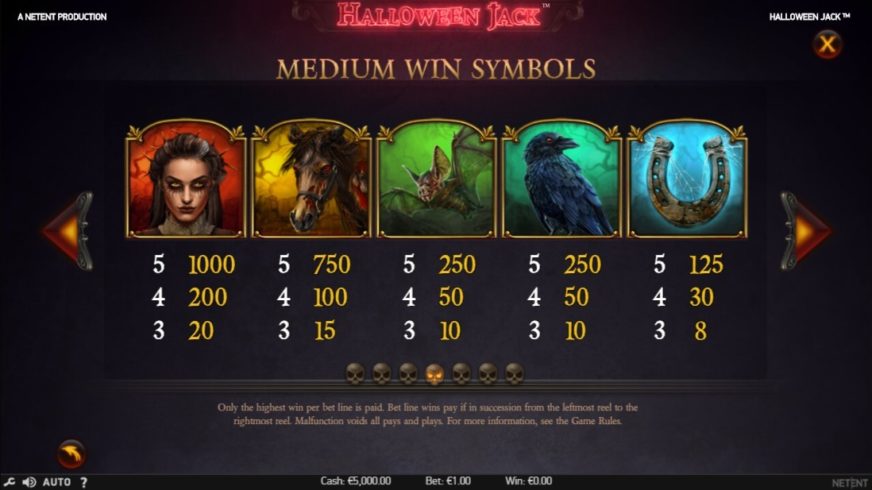 Halloween Jack slot screen 3
