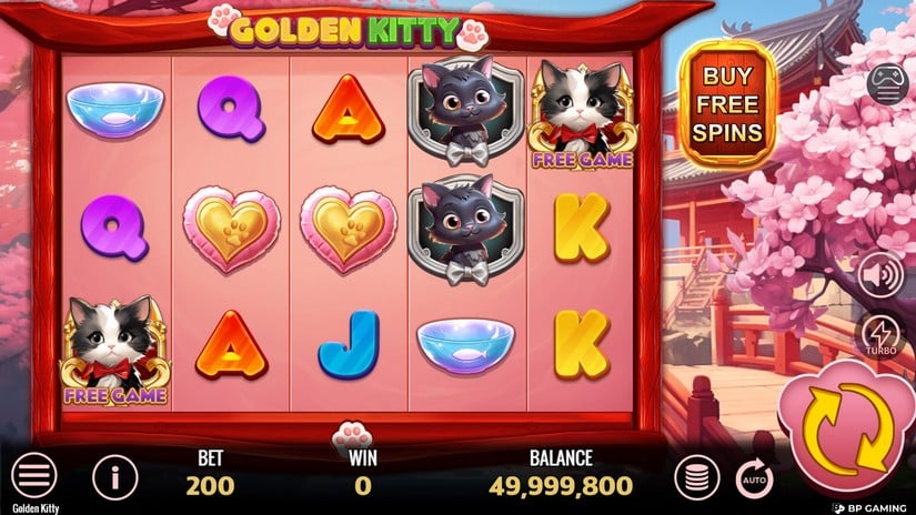 Golden Kitty slot screen 1
