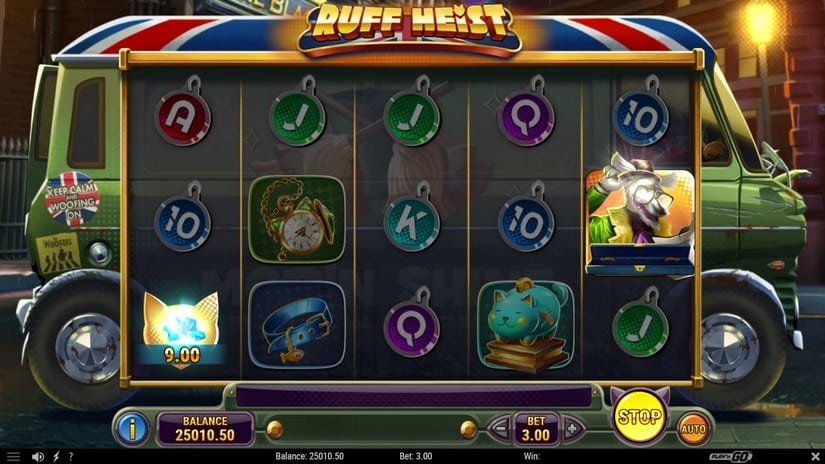 Ruff Heist slot screen 2