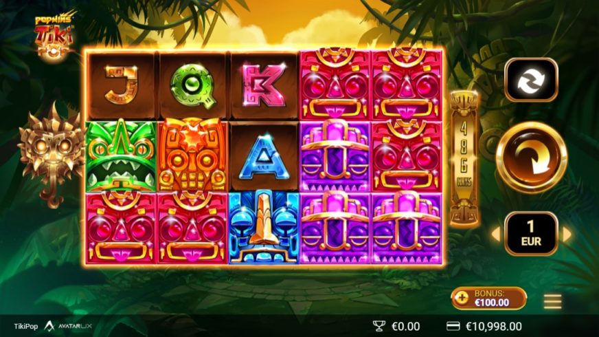 TikiPop slot screen 1