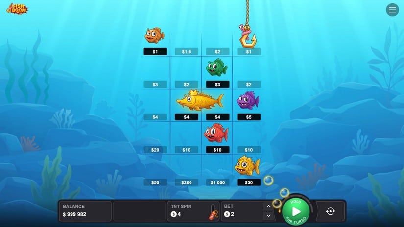 Fish Boom slot screen 2