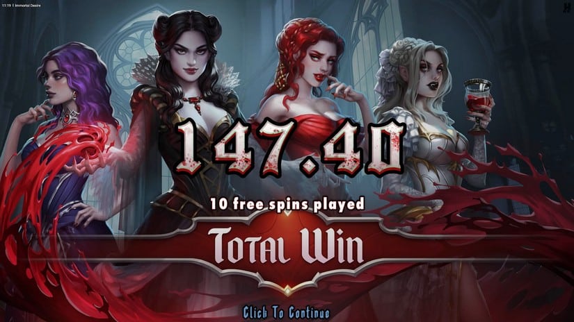 Immortal Desire slot screen 5