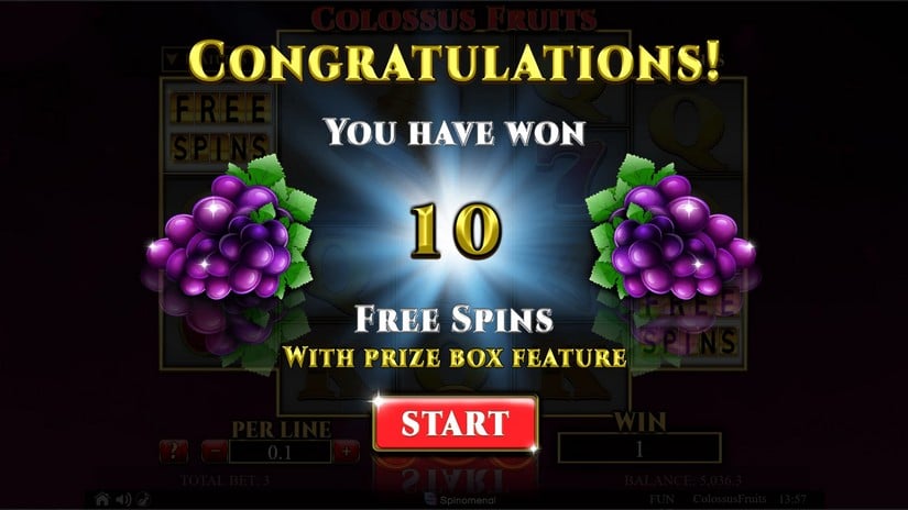 Colossus Fruits slot screen 5