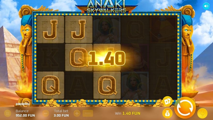 Anaki Skywalkers slot screen 3