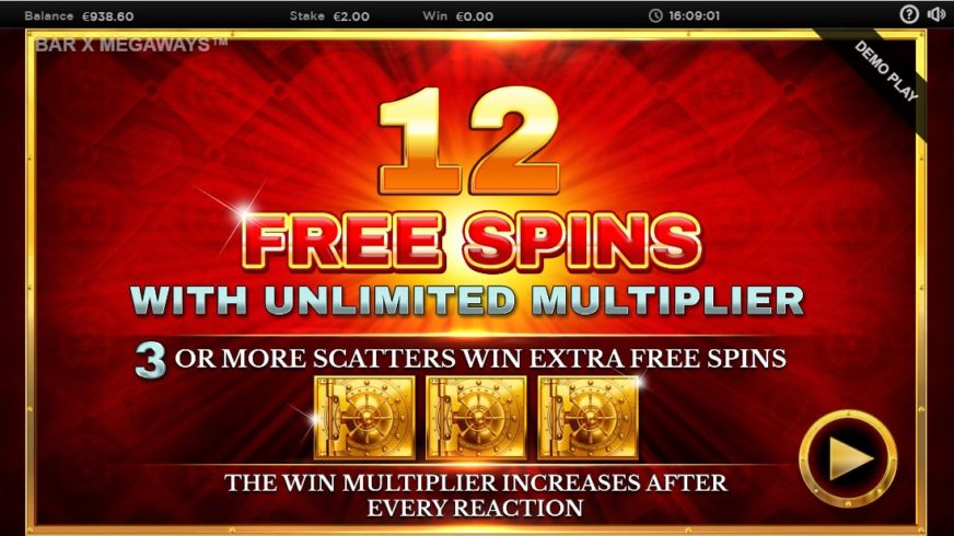 Bar-X Safecracker Megaways slot screen 4