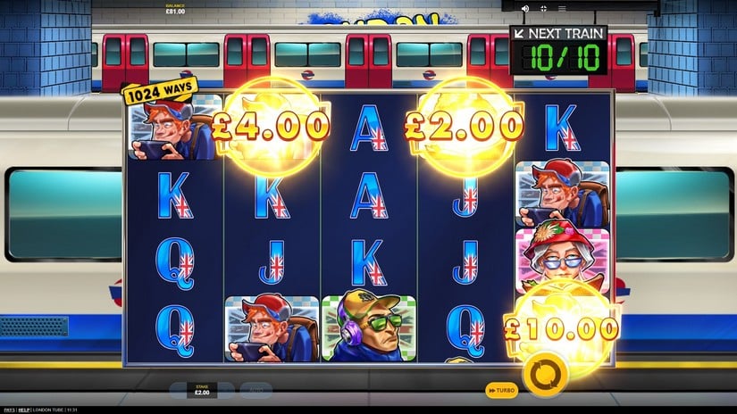 London Tube slot screen 3