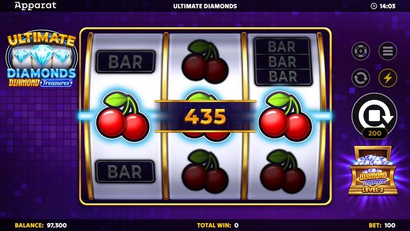 Ultimate Diamonds – Diamond Treasures slot screen 3