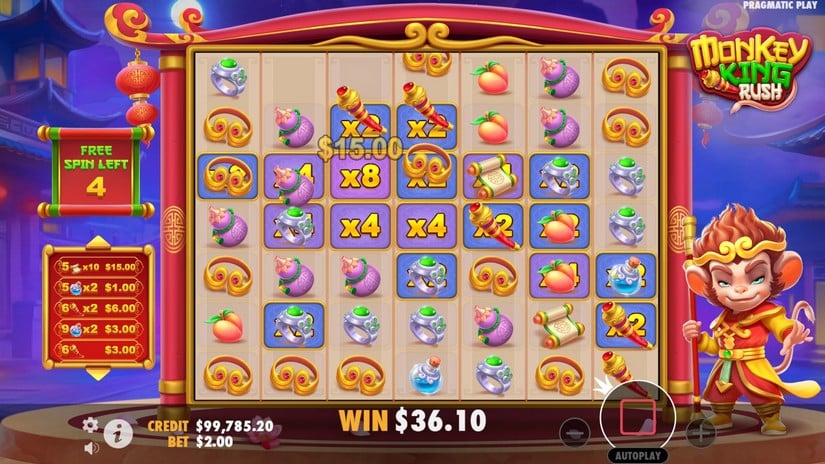 Monkey King Rush slot screen 6