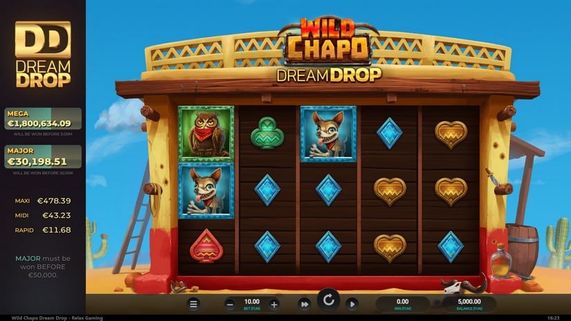 Wild Chapo Dream Drop slot screen 1