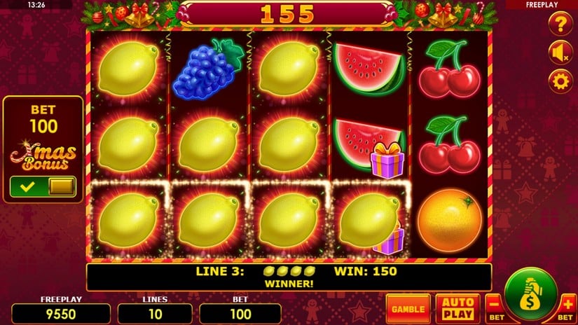 Lucky Joker Xmas slot screen 4