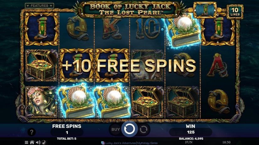 Book of Lucky Jack The Lost Pearl slot screen 6