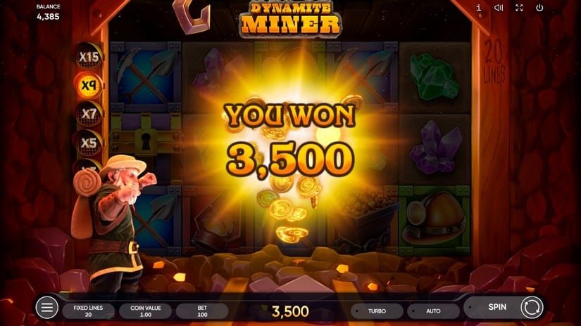 Dynamite Miner slot screen 8