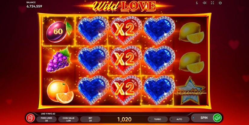 Wild Love slot screen 4