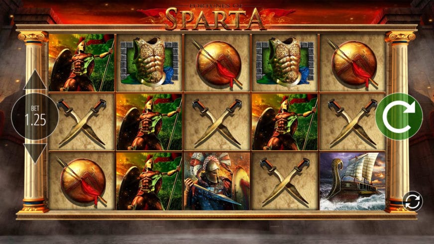 Fortunes of Sparta slot screen 1