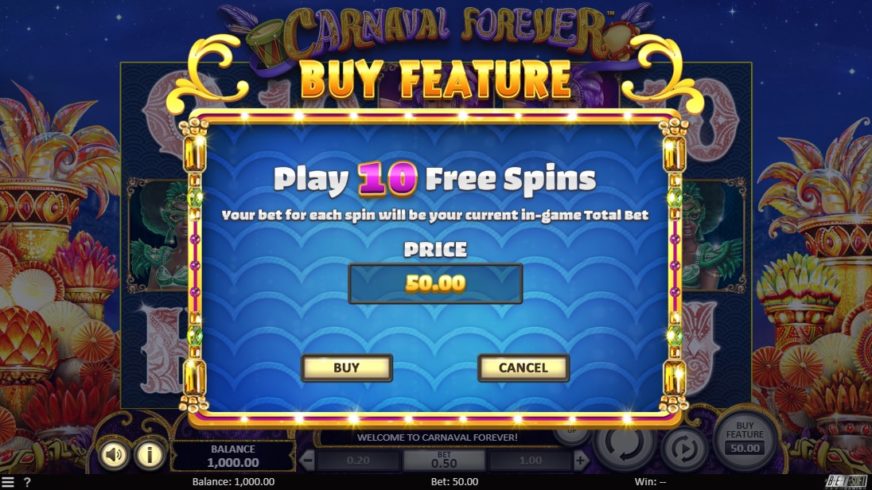 Carnaval Forever slot screen 3