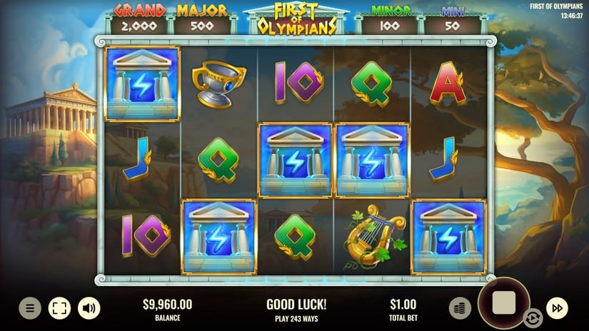 First of Olympians slot screen 2