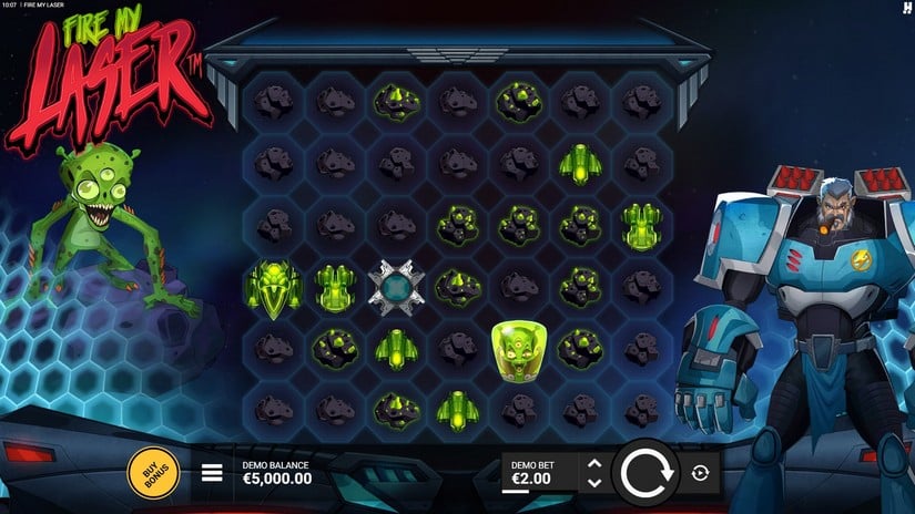 Fire My Laser slot screen 1