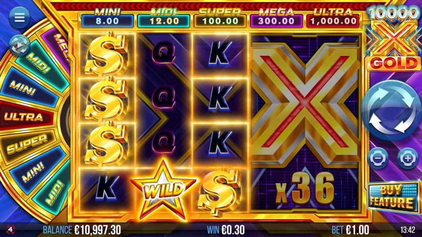 10000x Gold slot screen 2