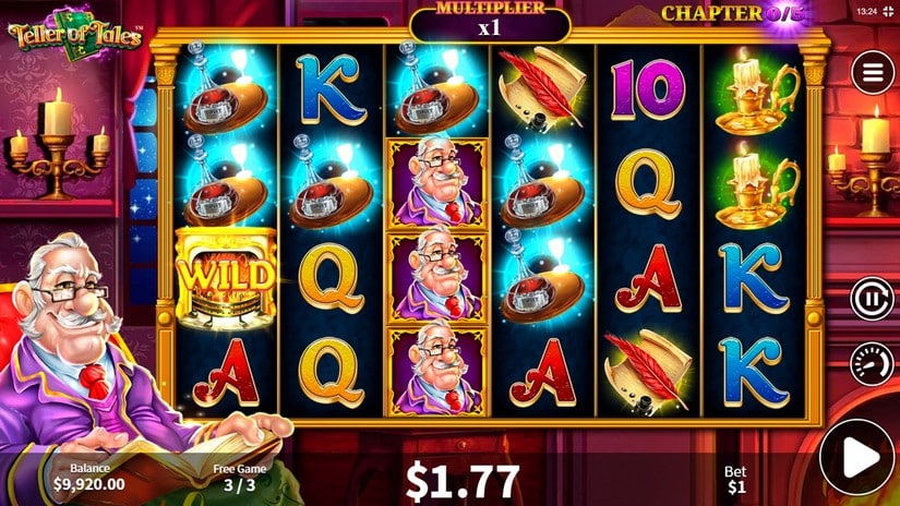 Teller of Tales slot screen 4