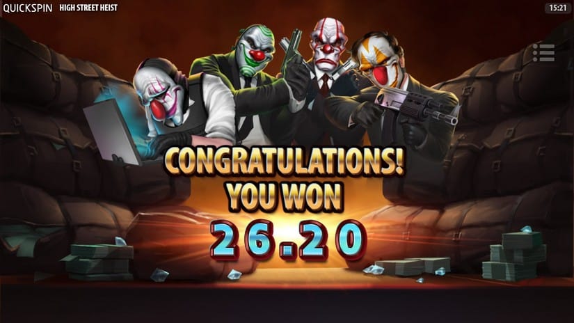 High Street Heist slot screen 7