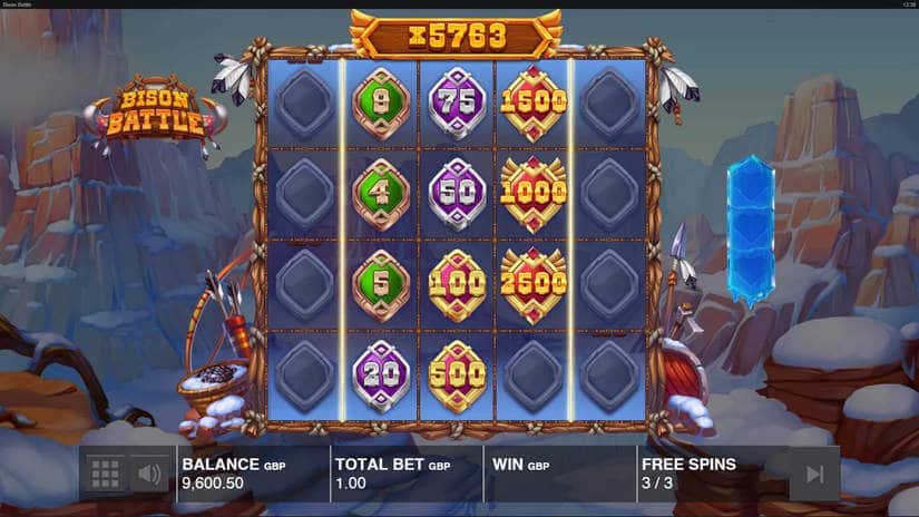 Bison Battle slot screen 8