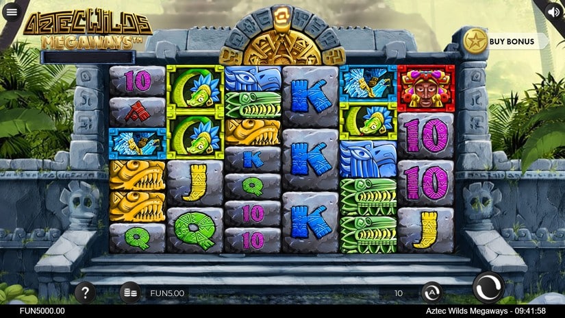 Aztec Wilds Megaways slot screen 1