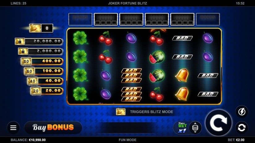 Joker Fortune Blitz slot screen 1