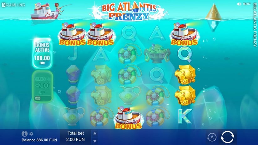 Big Atlantis Frenzy slot screen 3