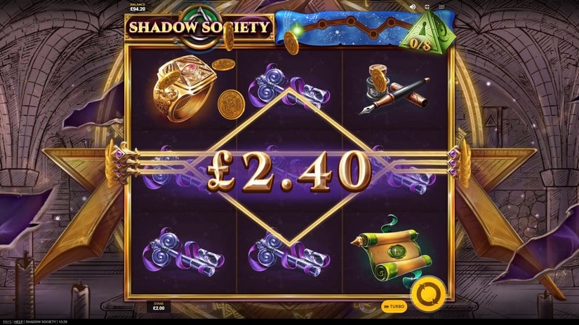 Shadow Society slot screen 4