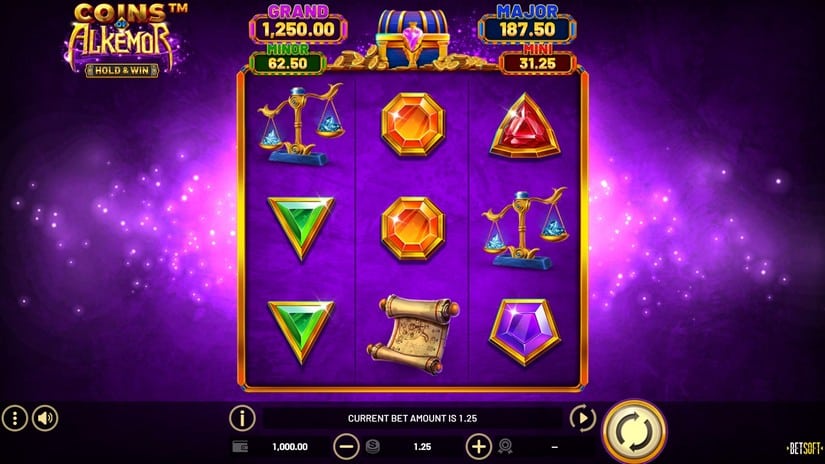 Coins of Alkemor slot screen 1