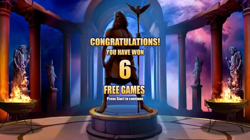 Rise of Zeus slot screen 3