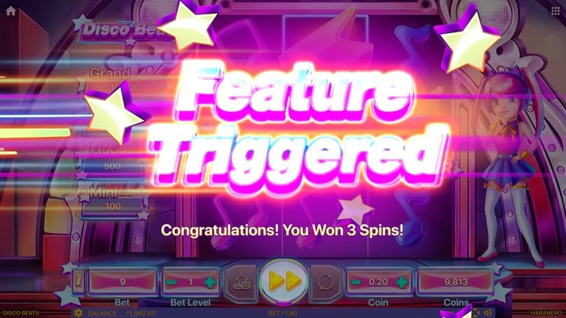 Disco Beats slot screen 4