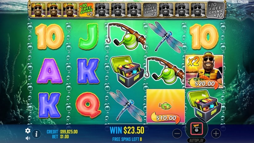 888 Big Bass Bonanza slot screen 7