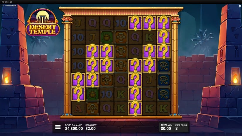 Desert Temple slot screen 3
