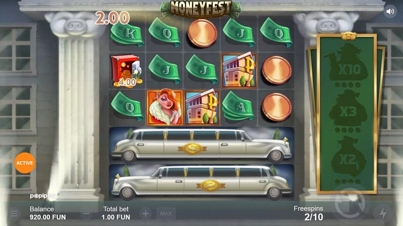 Moneyfest slot screen 4