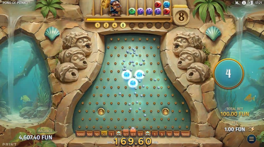 Pond of Plinko Bonus Game