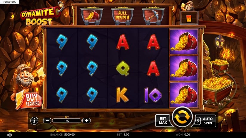 Dynamite Boost slot screen 1