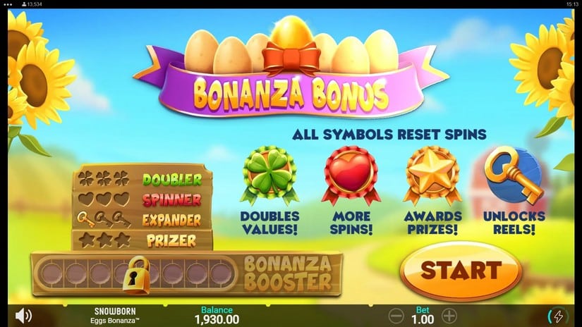 Eggs Bonanza slot screen 3