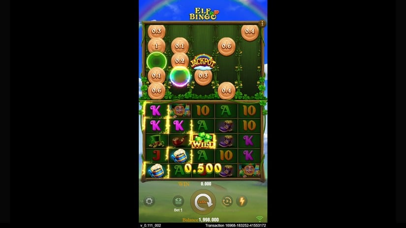 Elf Bingo slot screen 2