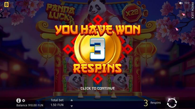 Panda Luck slot screen 3