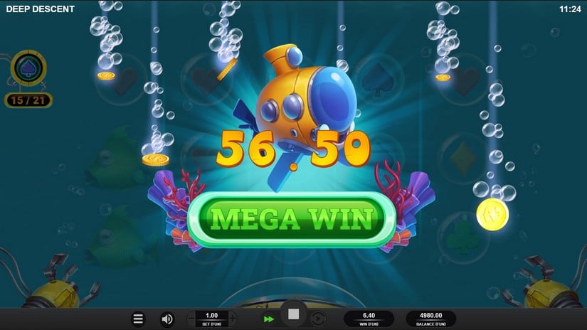 Deep Descent slot screen 4